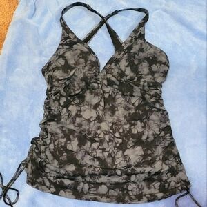 Athleta Black and White Tunic Swim Wear